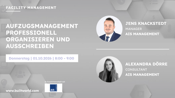 Aufzugsmanagement professionell organisieren und ausschreiben