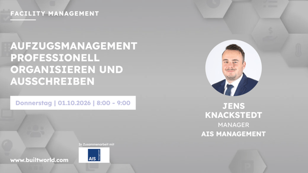 Aufzugsmanagement professionell organisieren und ausschreiben