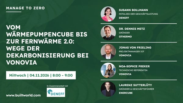 Vom Wärmepumpencube bis zur Fernwärme 2.0: Wege der Dekarbonisierung bei Vonovia