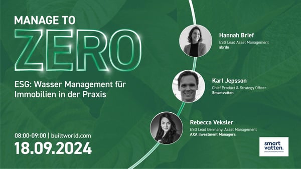 ESG: Wasser Management für Immobilien in der Praxis