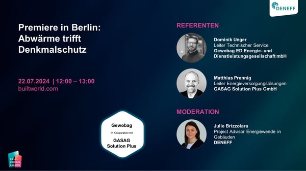 Premiere in Berlin: Abwärme trifft Denkmalschutz im Wohnen