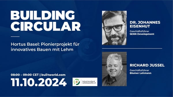 Hortus Basel: Pionierprojekt  für innovatives Bauen mit Lehm