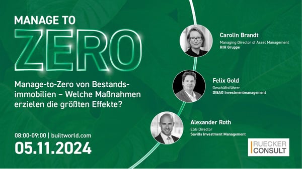 Manage-to-Zero von Bestandsimmobilien – Welche Maßnahmen erzielen die größten Effekte?