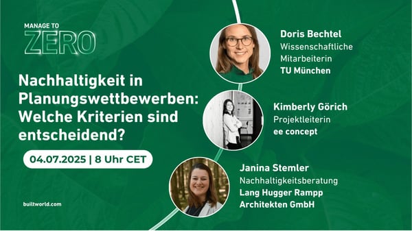 Nachhaltigkeit in Planungswettbewerben: Welche Kriterien sind entscheidend?