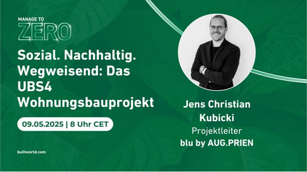 Sozial. Nachhaltig. Wegweisend: Pilot Wohnungsbauprojekt UBS4