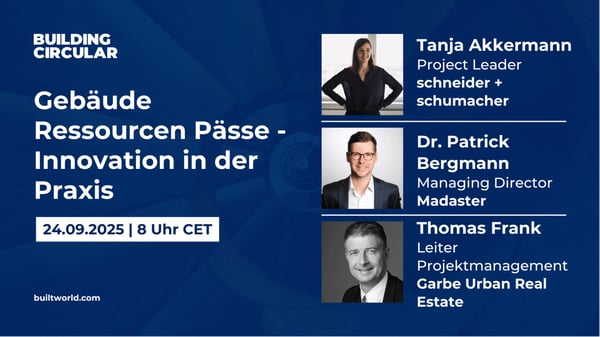 Gebäude Ressourcen Pässe  - Innovation in der Praxis