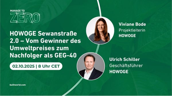 HOWOGE Sewanstraße 2.0 – Vom Gewinner des Umweltpreises zum Nachfolger als GEG-40