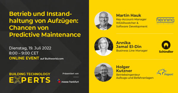 Betrieb und Instandhaltung von Aufzügen: Chancen von Predictive Maintenance