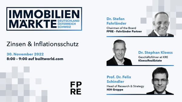Immobilienmärkte DACH: Zinsen & Inflationsschutz