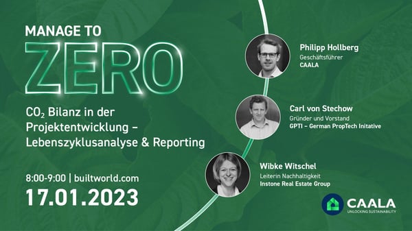 CO₂ Bilanz in der Projektentwicklung – Lebenszyklusanalyse & Reporting