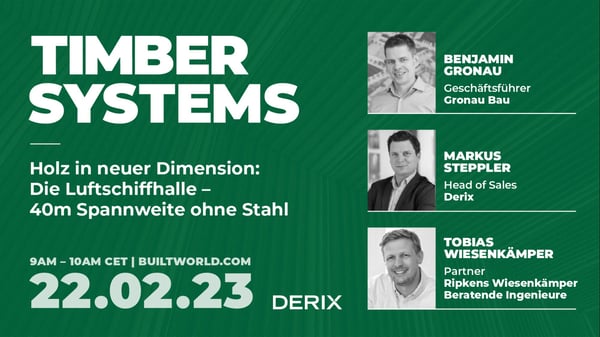 Holz in neuer Dimension: Die Luftschiffhalle - 40m Spannweite ohne Stahl