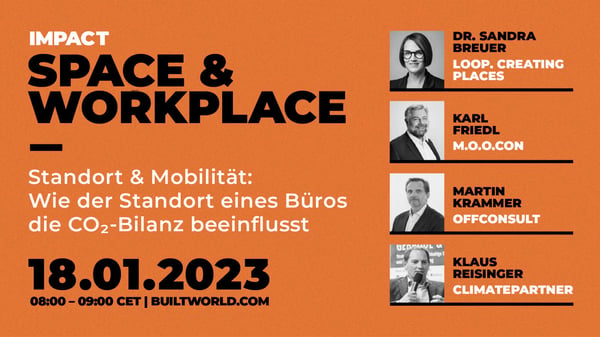 Standort & Mobilität: Wie der Standort eines Büros die CO₂-Bilanz beeinflusst