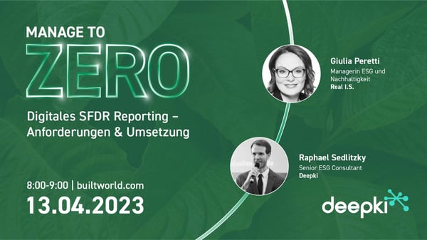 Digitales SFDR Reporting - Anforderungen & Umsetzung