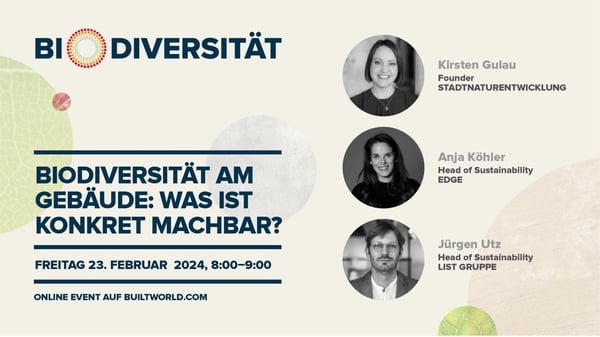 Biodiversität am Gebäude: Was ist konkret machbar?