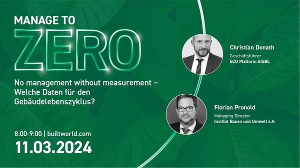 No management without measurement - Welche Daten für den Gebäude Lebenszyklus?