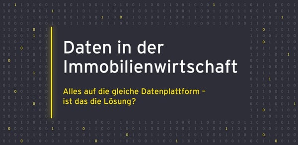 Daten in der Immobilienwirtschaft - Alles auf die gleiche Datenplattform?