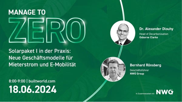 Solarpaket I in der Praxis: neue Geschäftsmodelle für Mieterstrom und E-Mobilität